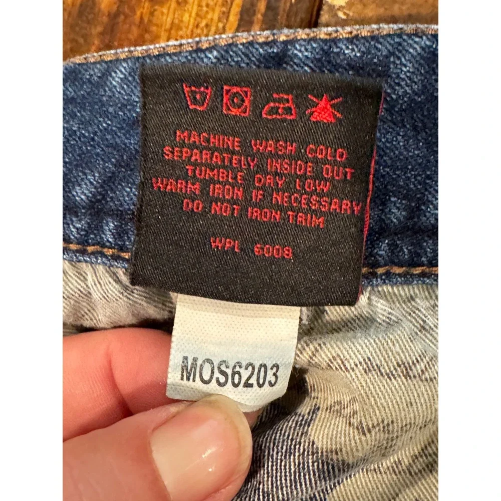 Rock & Roll Denim Jeans Double Barrel Relaxed Straight MOS6203 42x32 Vintage 46